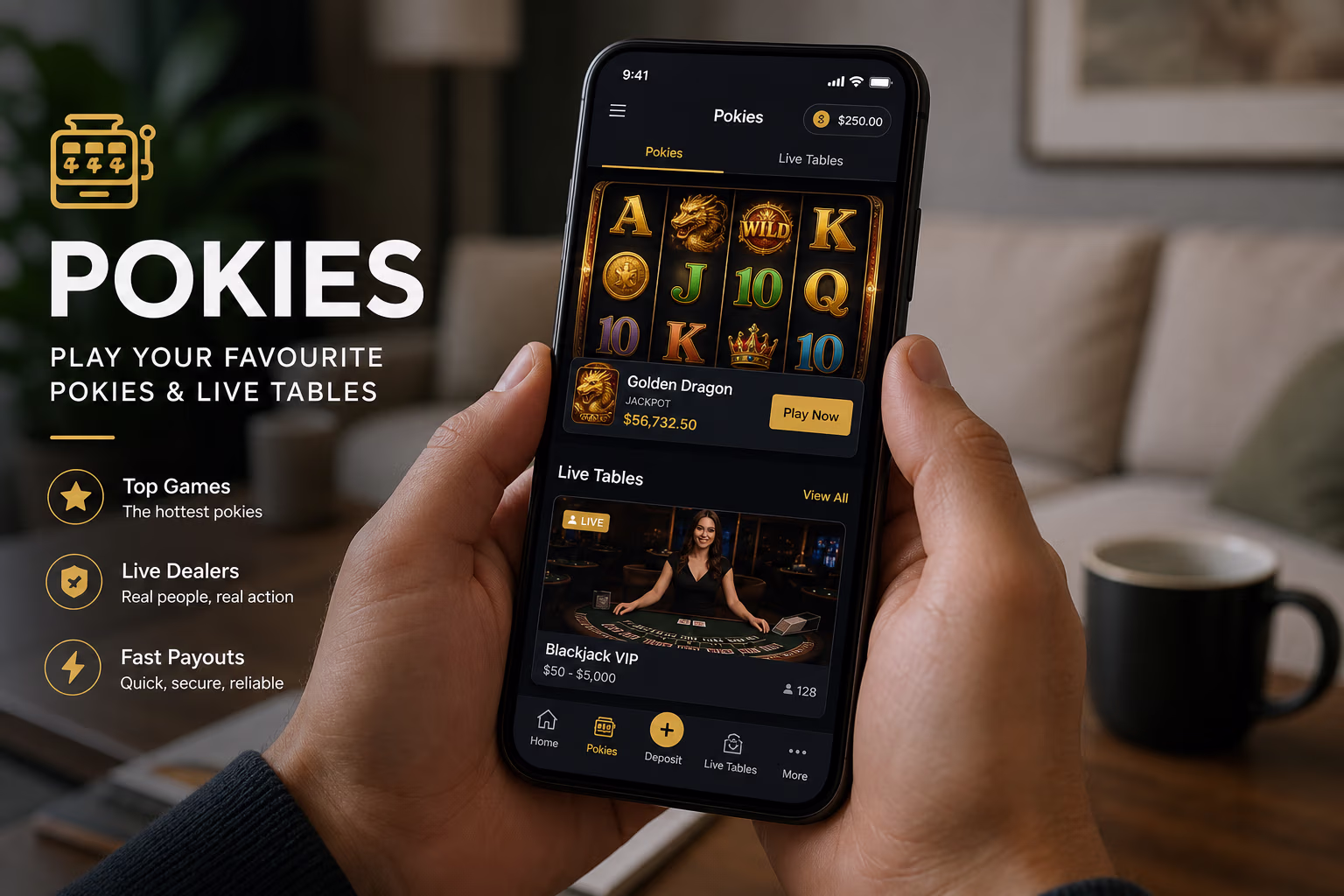 Casino Games, Pokies and Live Casino on Mobile